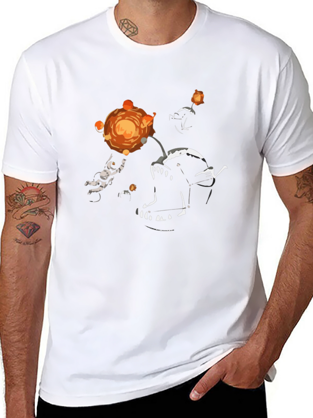 Astronaut Anglerfish Graphic Tee