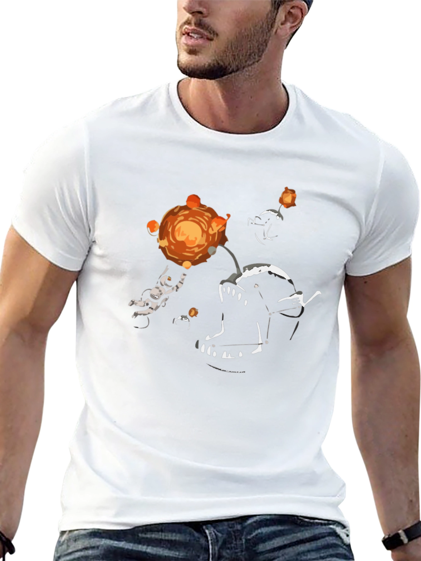 Astronaut Anglerfish Graphic Tee