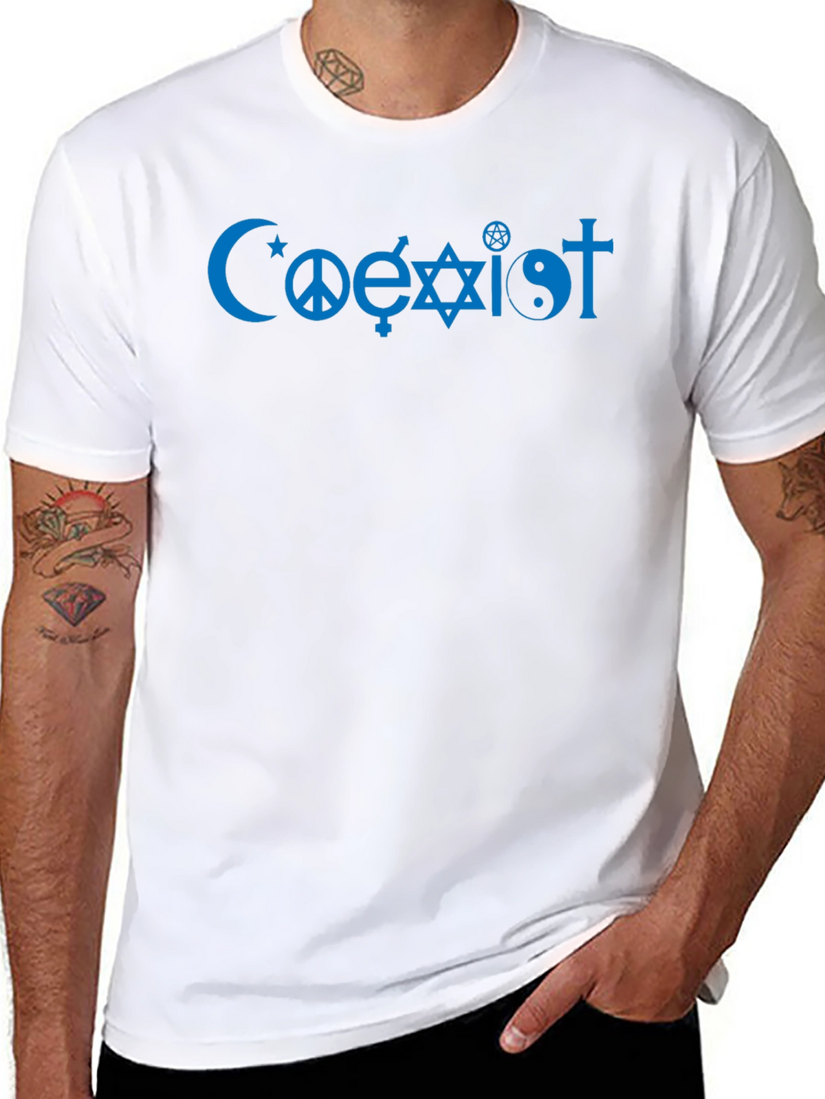 Coexist Symbol Black T-Shirt