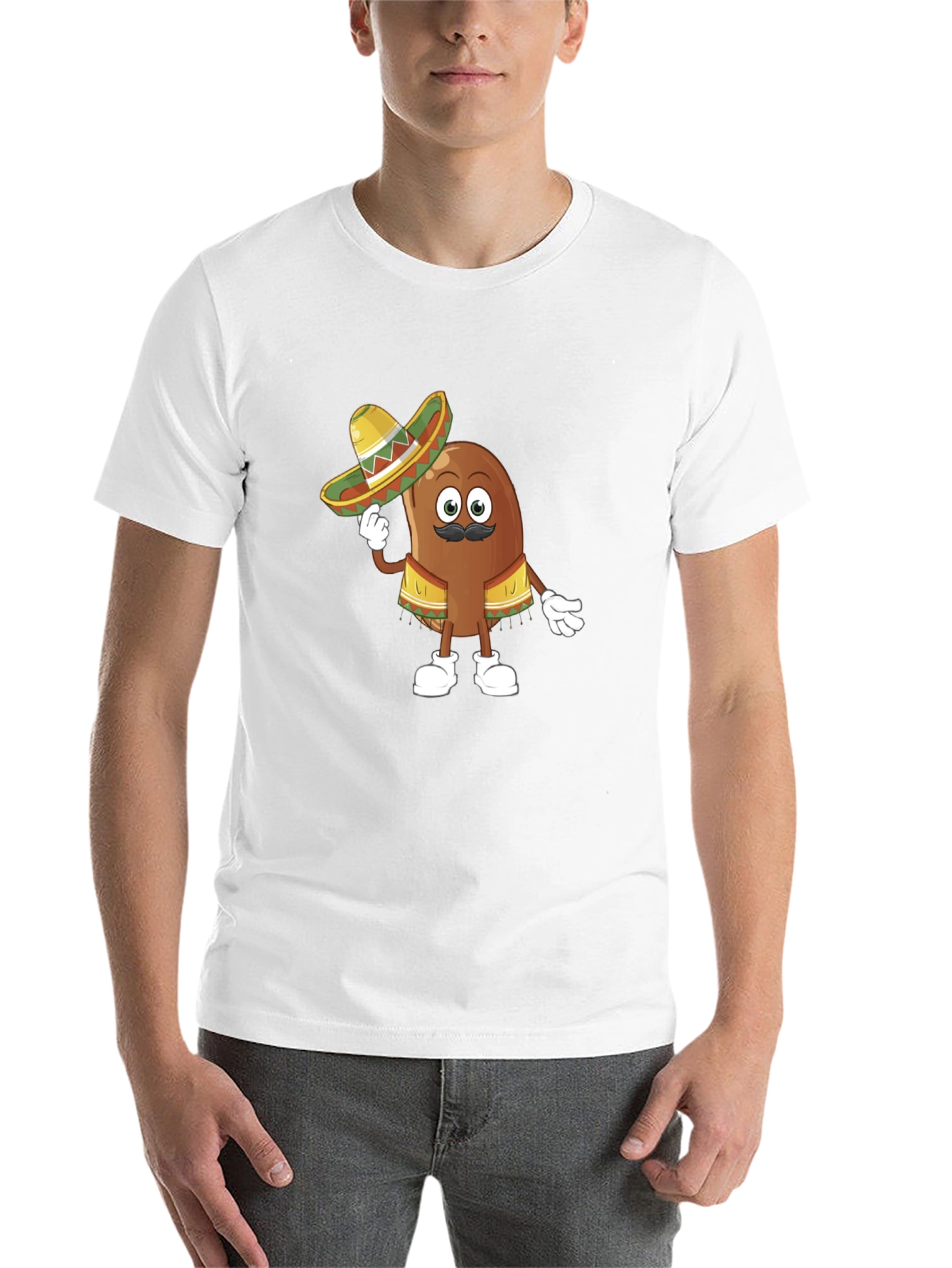 Funny Mexican Bean Graphic T-Shirt