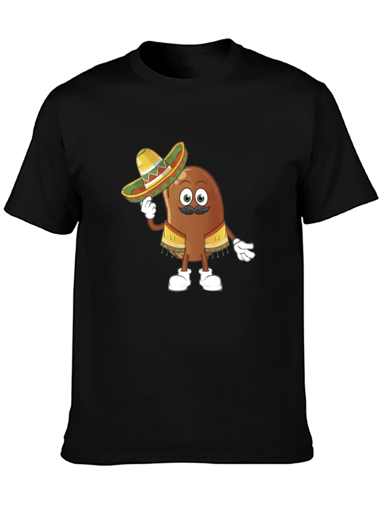 Funny Mexican Bean Graphic T-Shirt