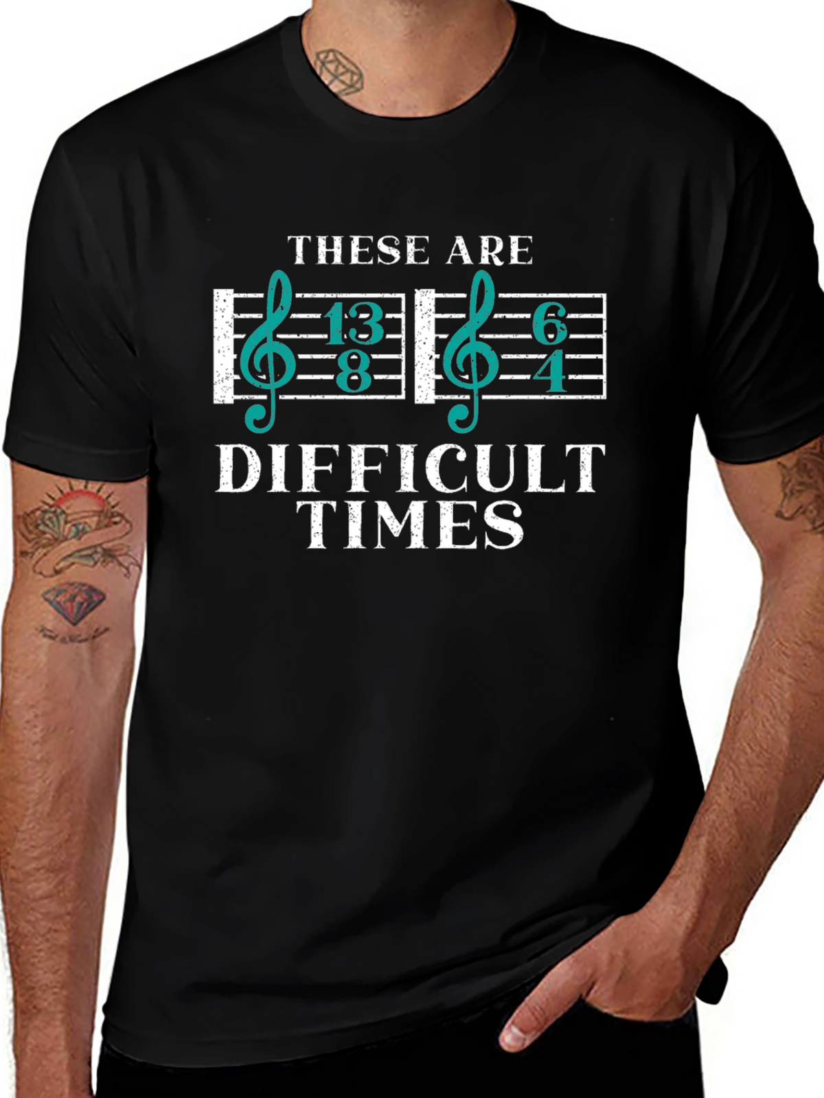 Difficult Times Music Lover T-Shirt