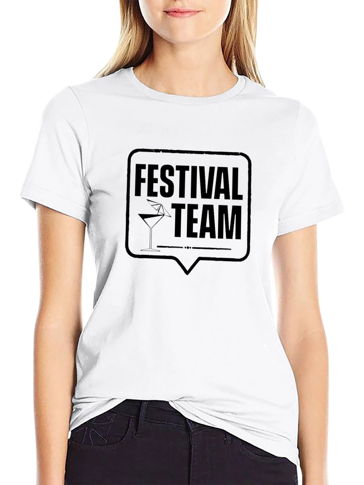 Festival Team Black T-Shirt - Party Crew Apparel