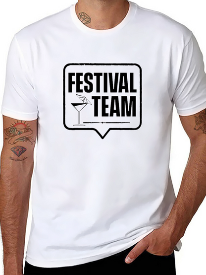 Festival Team Black T-Shirt - Party Crew Apparel