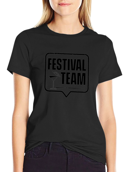Festival Team Black T-Shirt - Party Crew Apparel