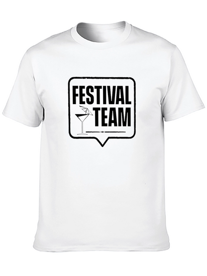 Festival Team Black T-Shirt - Party Crew Apparel