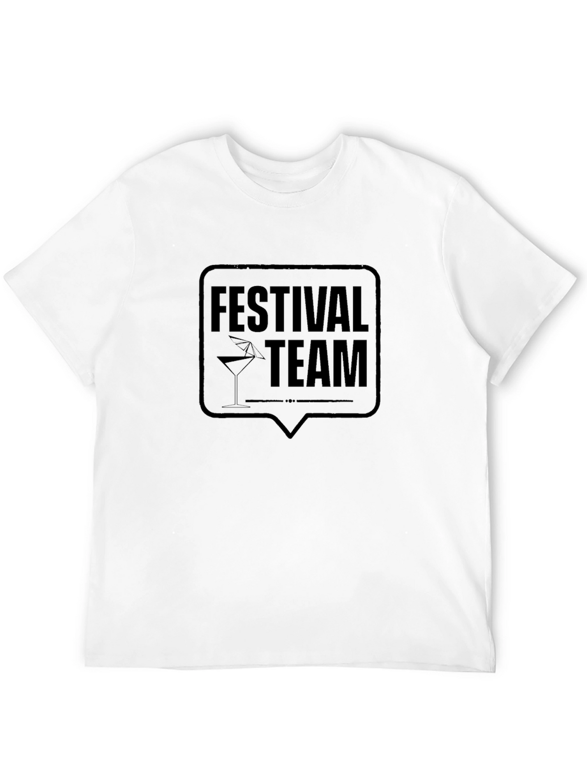 Festival Team Black T-Shirt - Party Crew Apparel