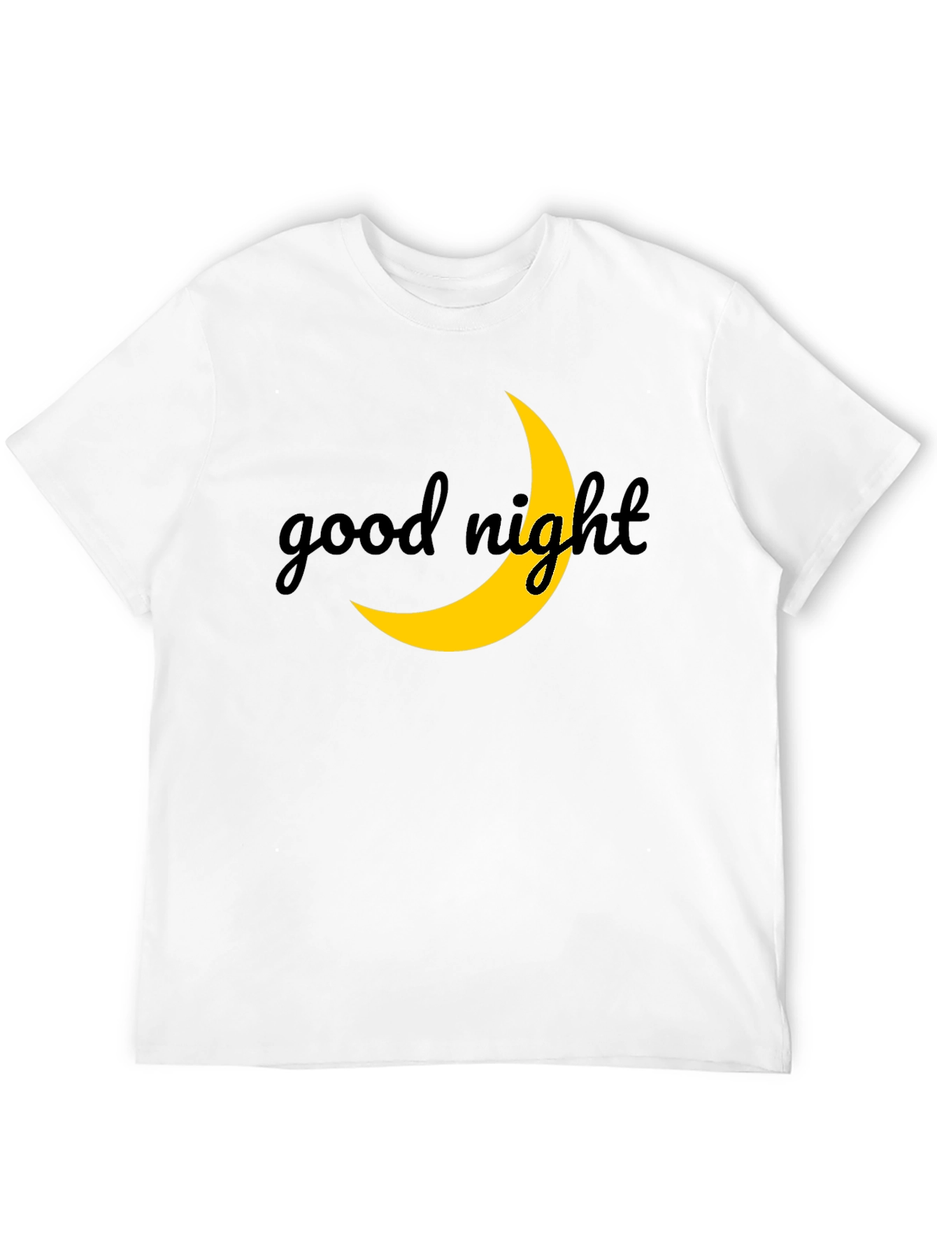 Good Night Moon Graphic Tee - Stylish Black T-Shirt