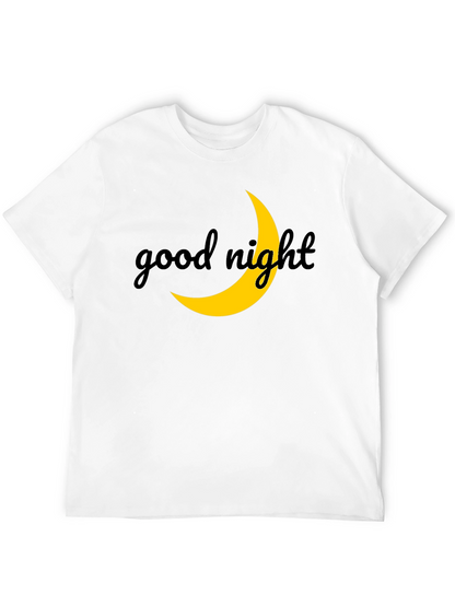 Good Night Moon Graphic Tee - Stylish Black T-Shirt