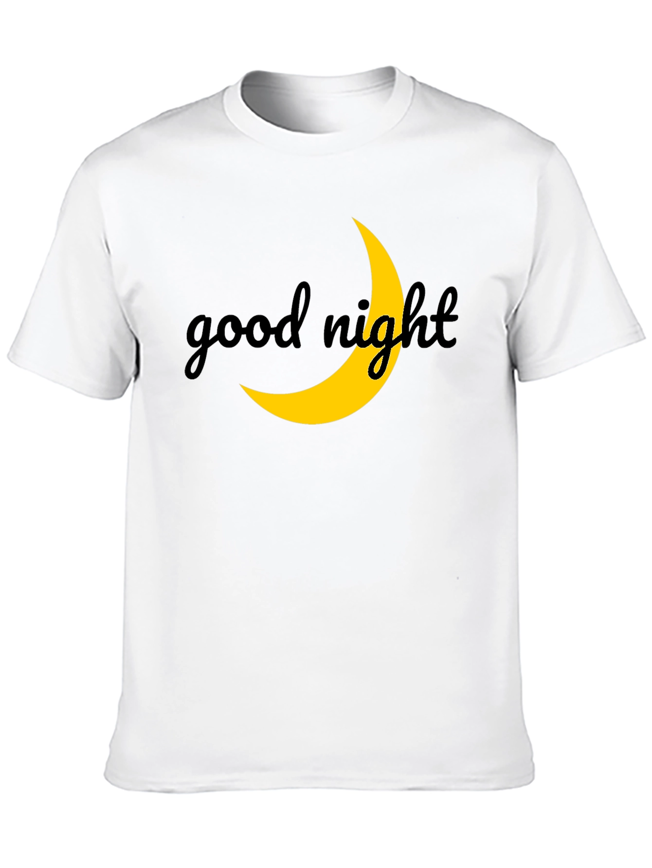Good Night Moon Graphic Tee - Stylish Black T-Shirt