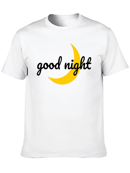 Good Night Moon Graphic Tee - Stylish Black T-Shirt