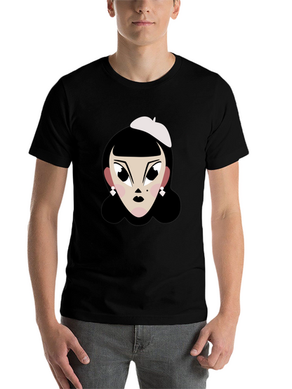 Cartoon Woman T-Shirt: Retro Chic Tee