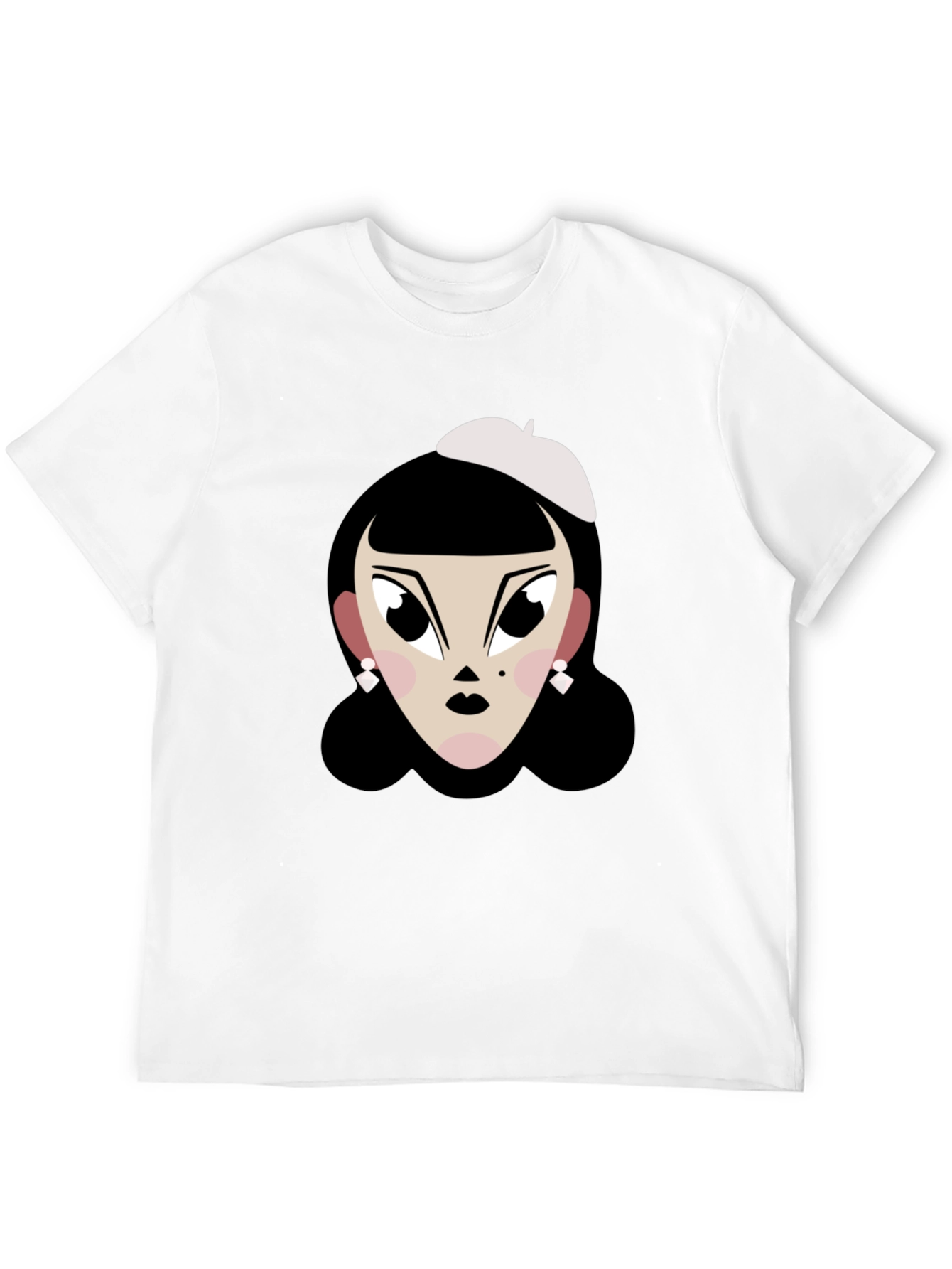 Cartoon Woman T-Shirt: Retro Chic Tee