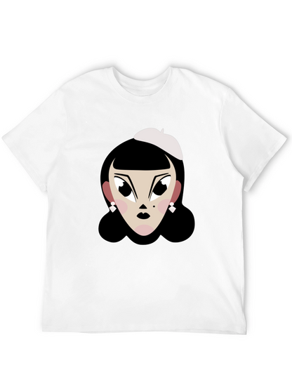 Cartoon Woman T-Shirt: Retro Chic Tee