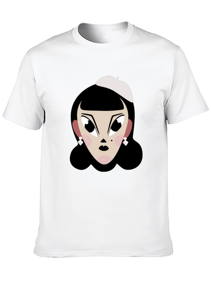 Cartoon Woman T-Shirt: Retro Chic Tee
