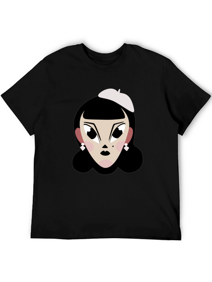 Cartoon Woman T-Shirt: Retro Chic Tee