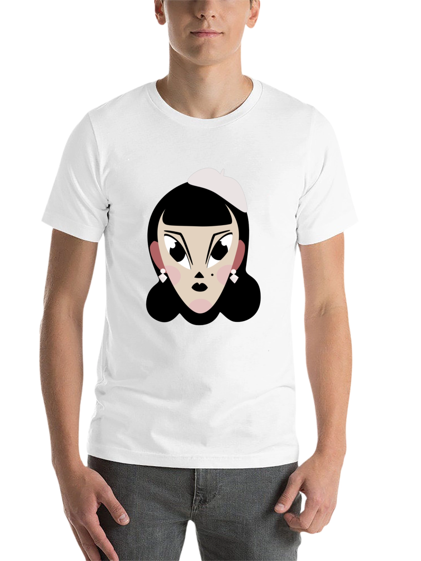 Cartoon Woman T-Shirt: Retro Chic Tee