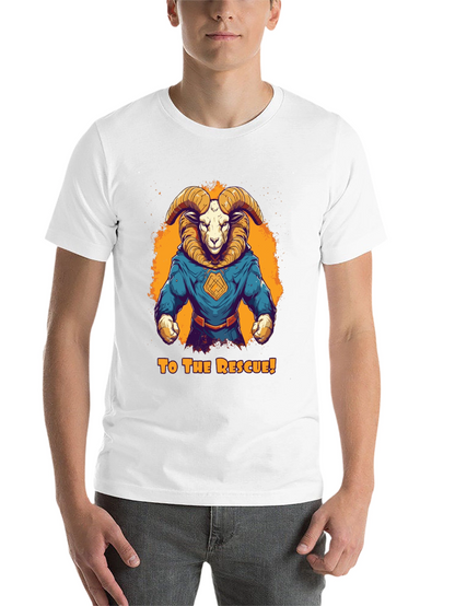 Ram Superhero T-Shirt - To The Rescue! Design