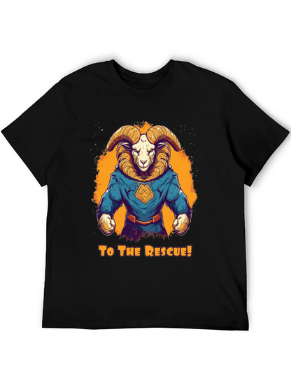 Ram Superhero T-Shirt - To The Rescue! Design