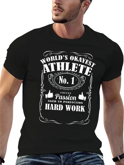 Worlds Okayest Athlete Graphic T-Shirt