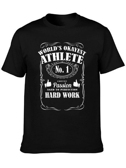 Worlds Okayest Athlete Graphic T-Shirt