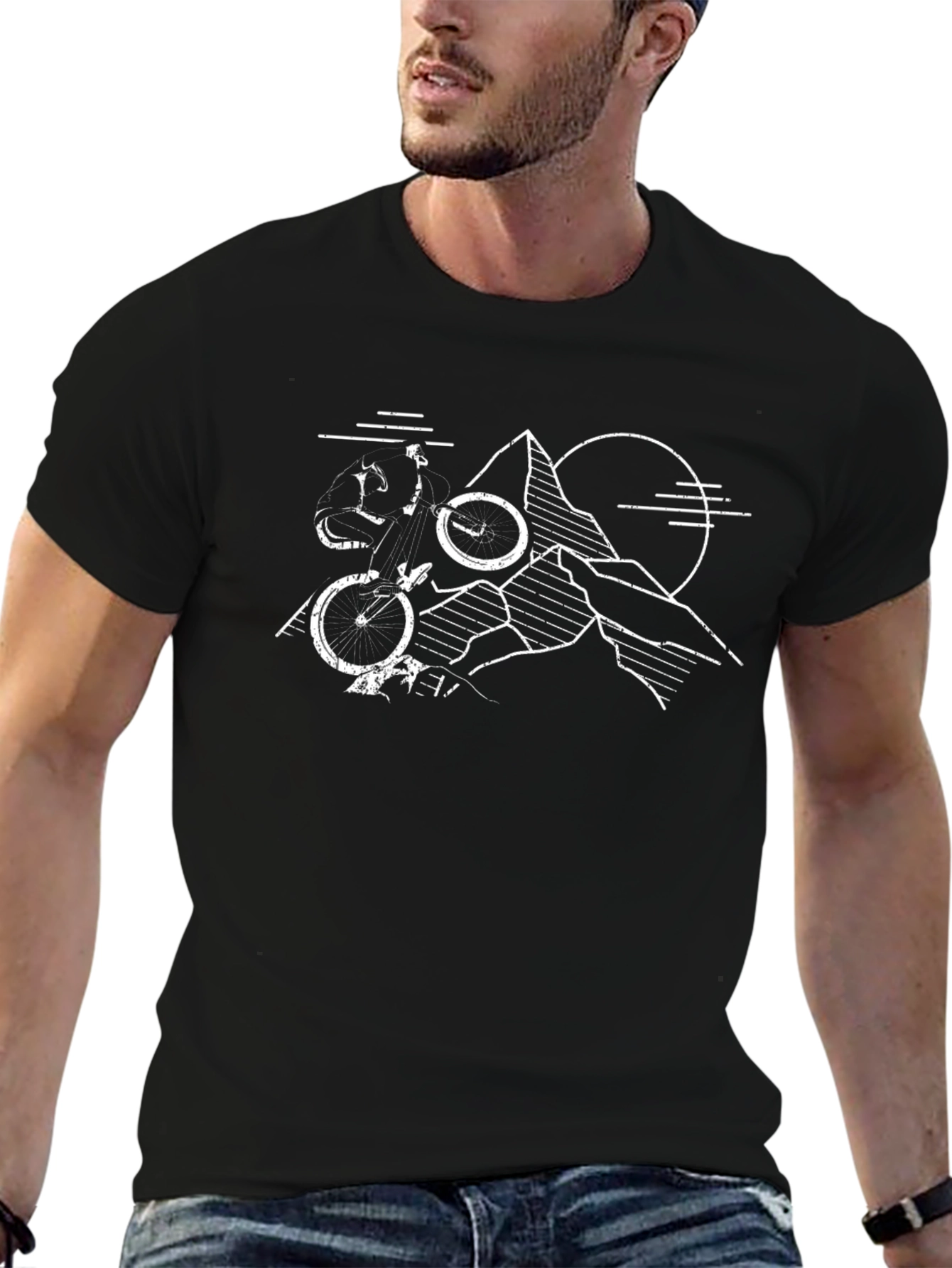 Mountain Bike Adventure Black T-Shirt