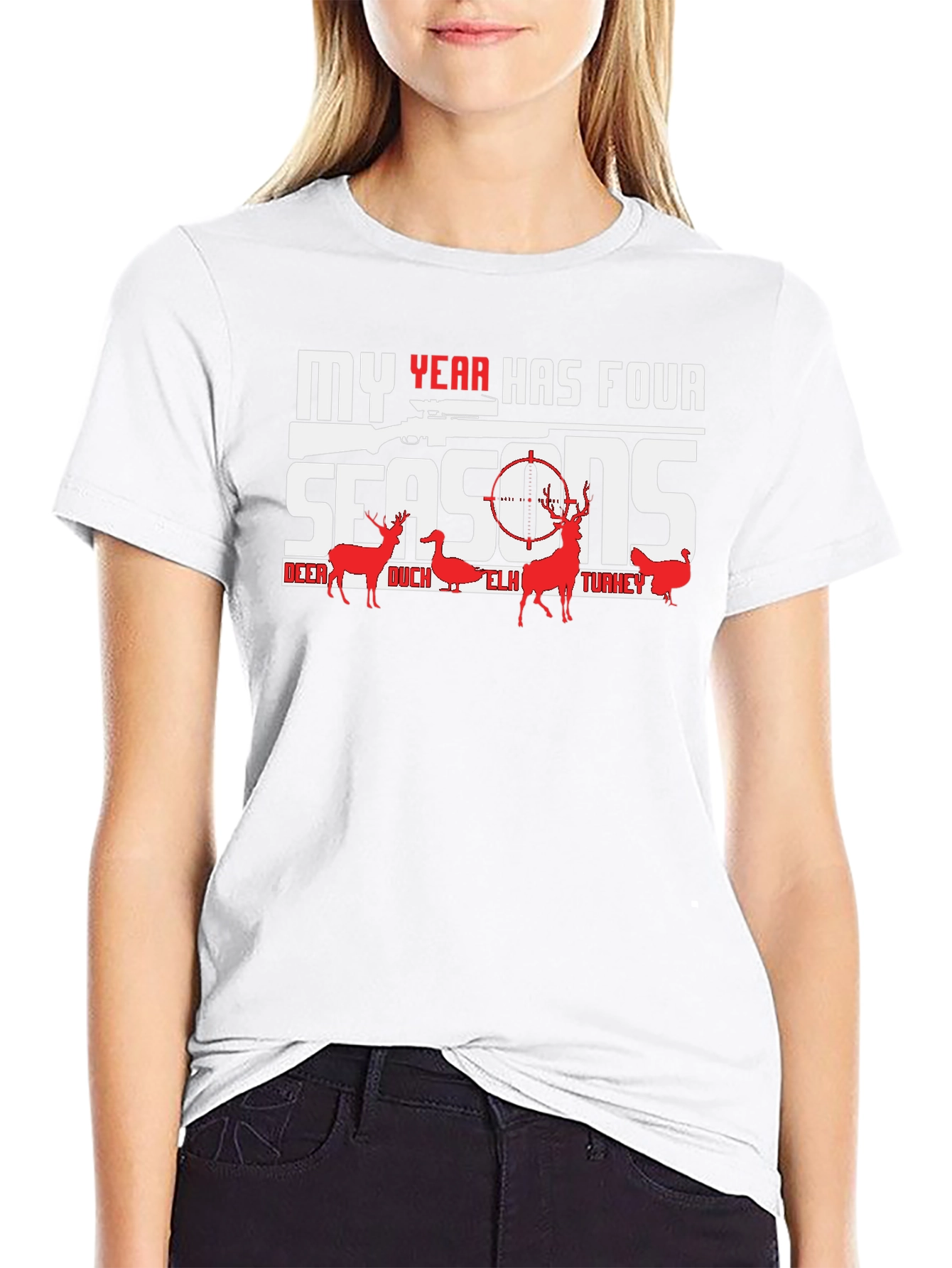 My Year Has Four Seasons Hunting Graphic T-Shirt