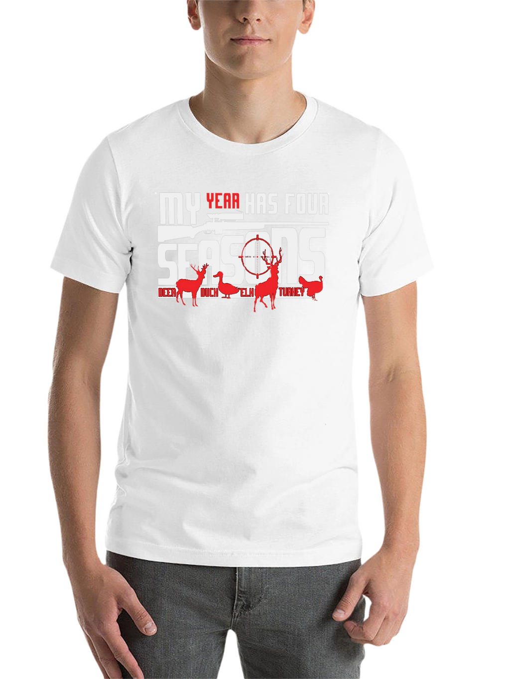 My Year Has Four Seasons Hunting Graphic T-Shirt
