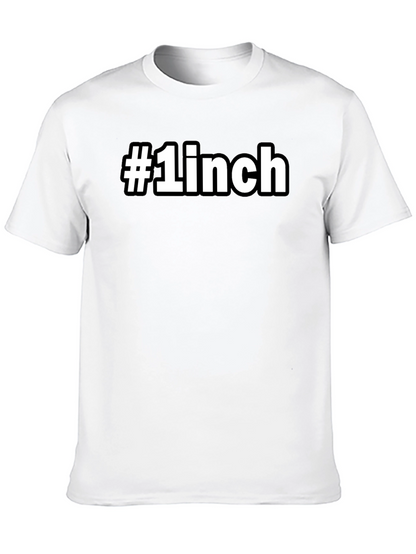 #1 Inch Novelty Graphic Tee - Bold Black T-Shirt
