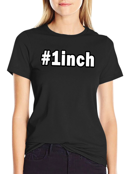 #1 Inch Novelty Graphic Tee - Bold Black T-Shirt