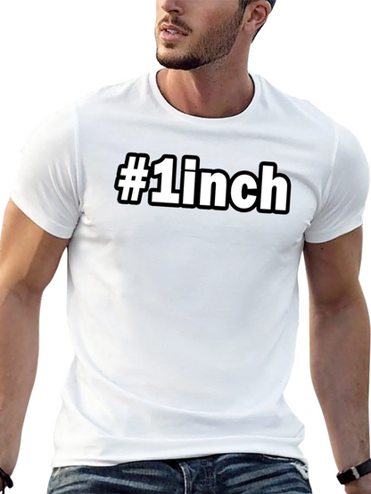 #1 Inch Novelty Graphic Tee - Bold Black T-Shirt