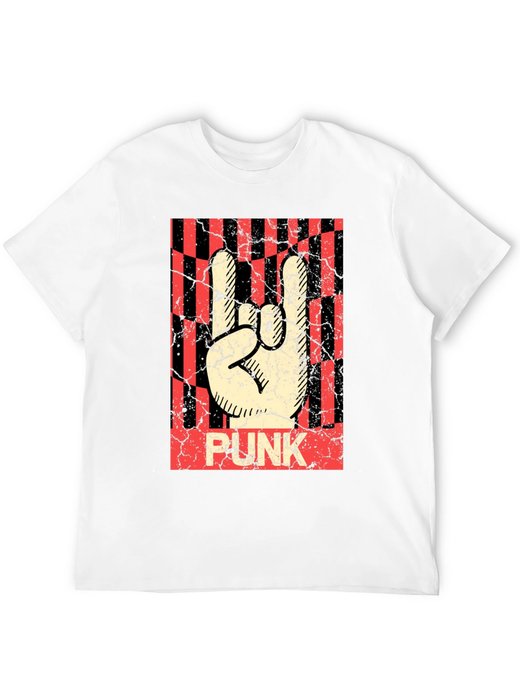 Punk Rock Hand Sign T-Shirt - Black Graphic Tee