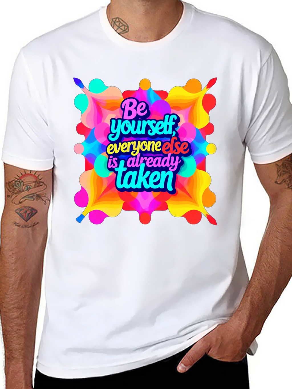 Be Yourself Graphic T-Shirt - Black
