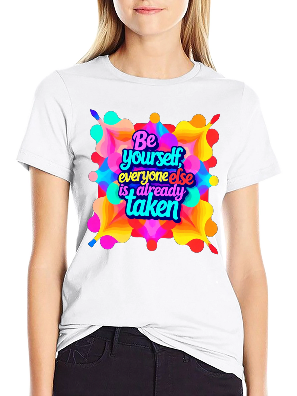 Be Yourself Graphic T-Shirt - Black