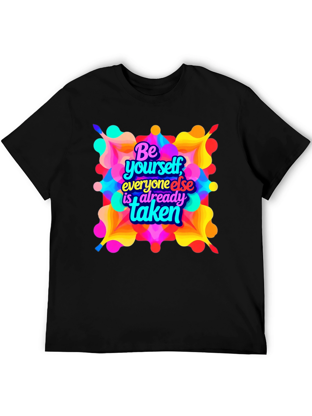 Be Yourself Graphic T-Shirt - Black