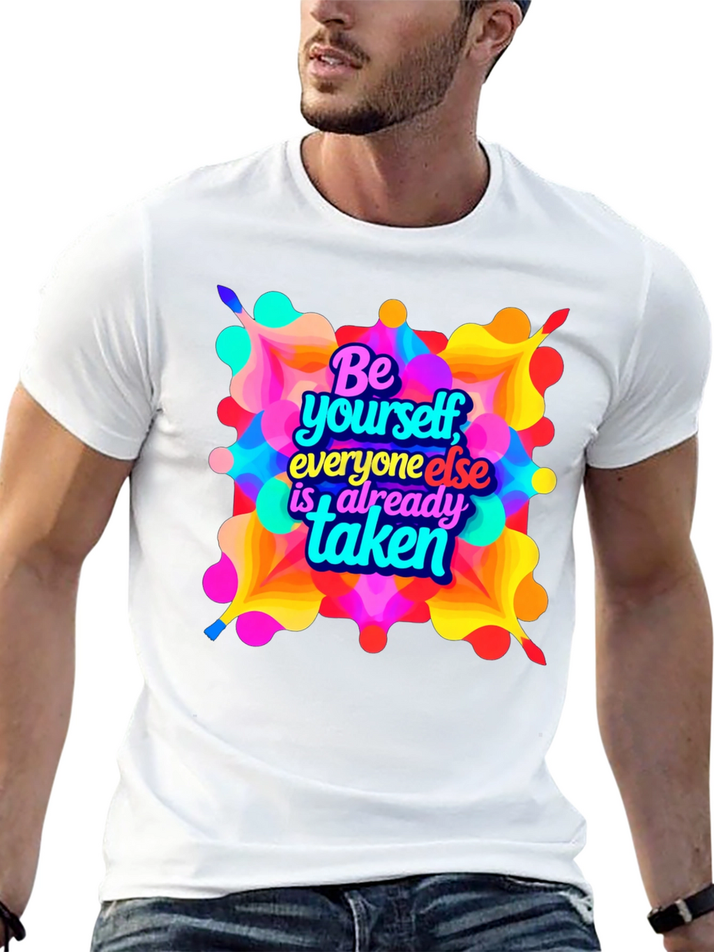 Be Yourself Graphic T-Shirt - Black