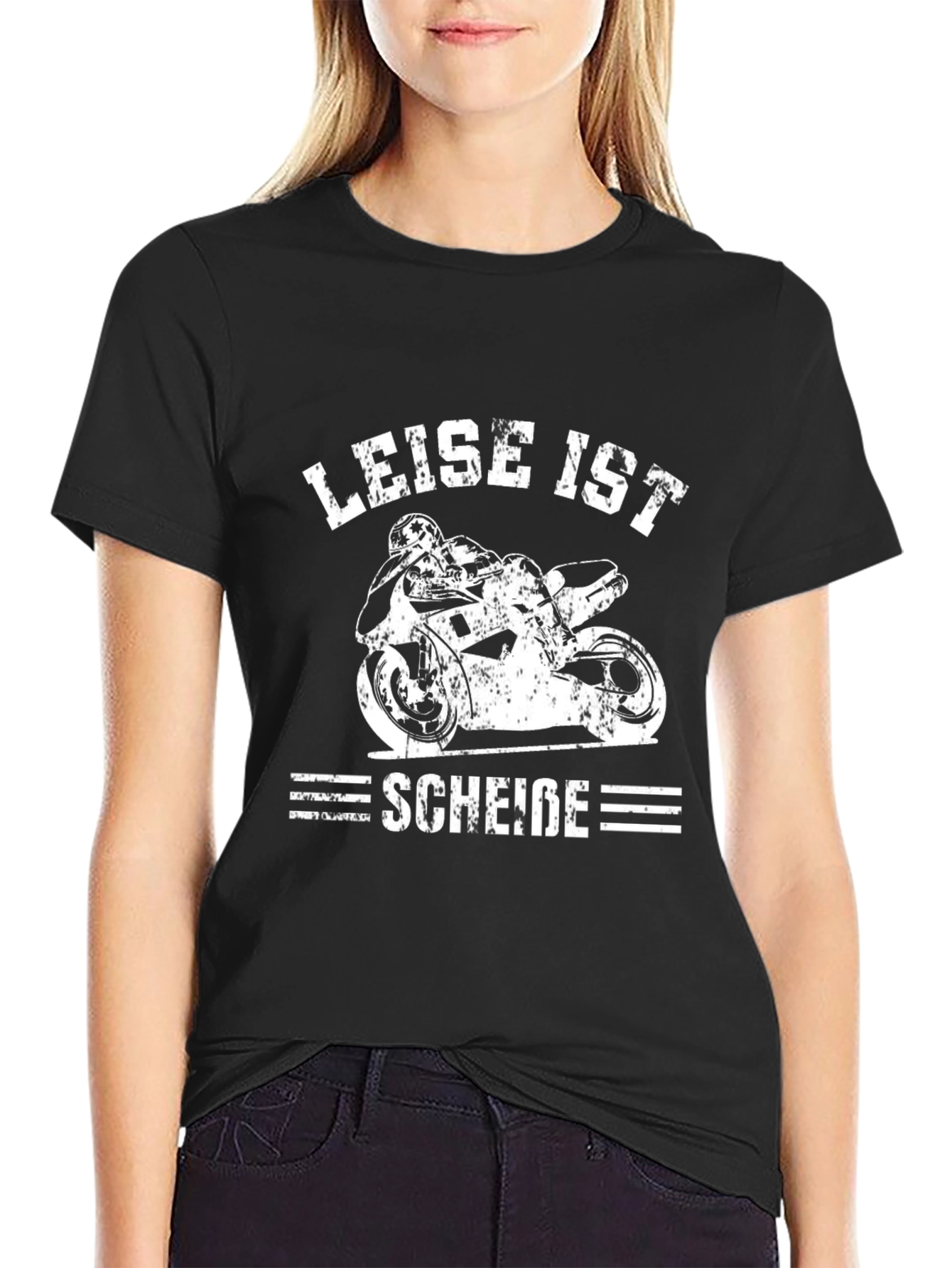 Leise Ist Schei?e Motorcycle T-Shirt