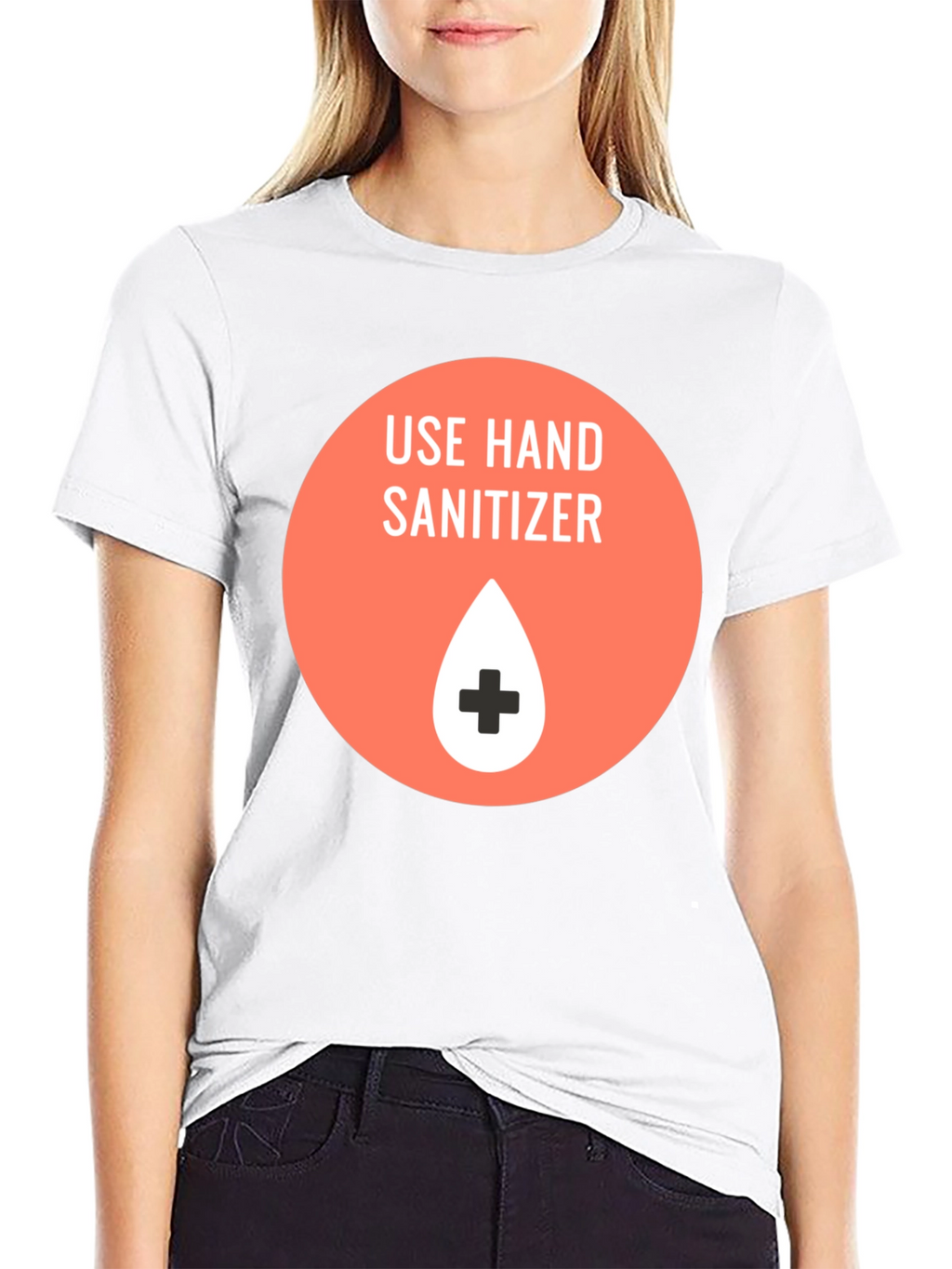 Use Hand Sanitizer Graphic T-Shirt - Black