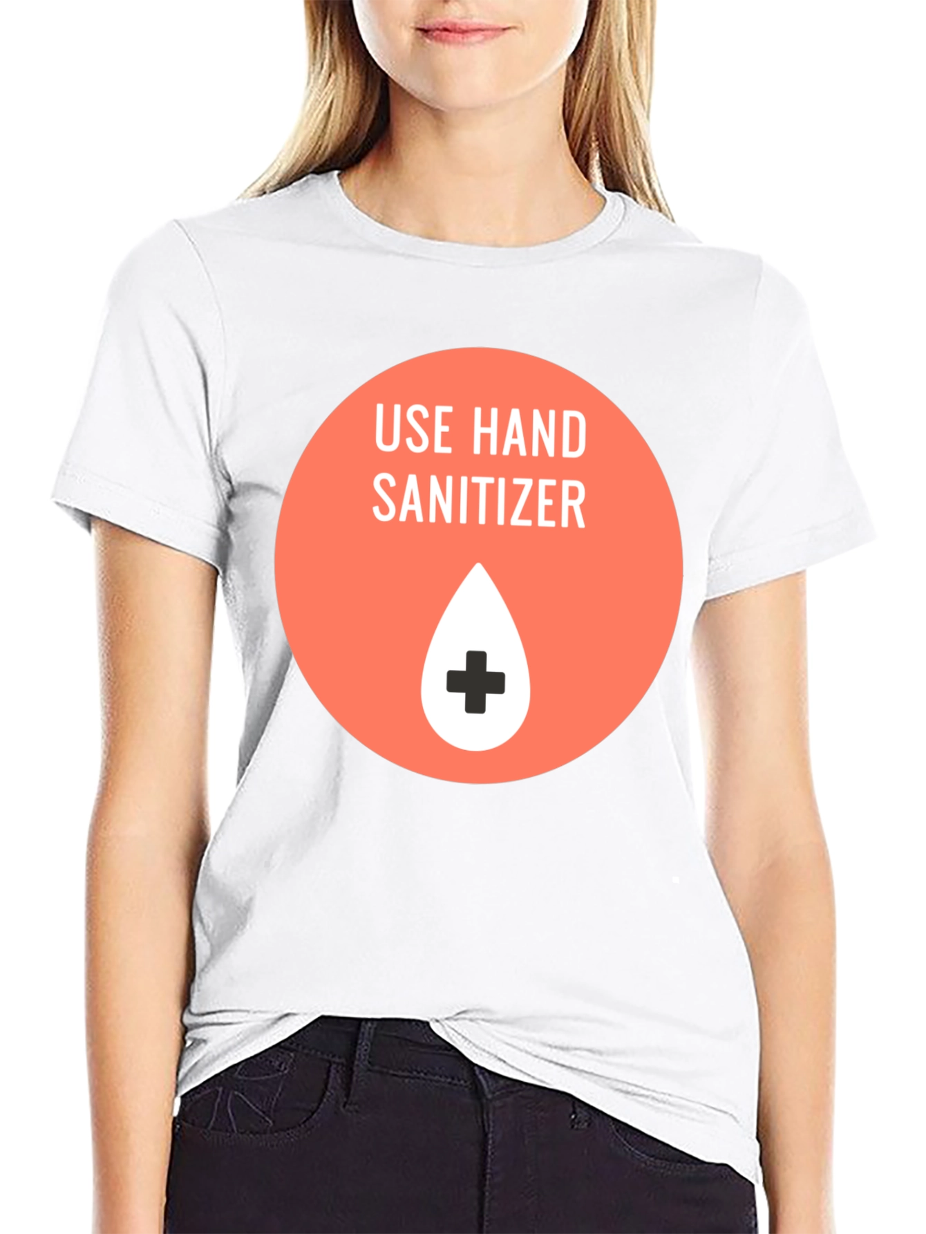 Use Hand Sanitizer Graphic T-Shirt - Black