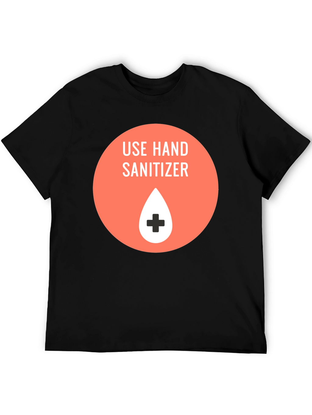 Use Hand Sanitizer Graphic T-Shirt - Black