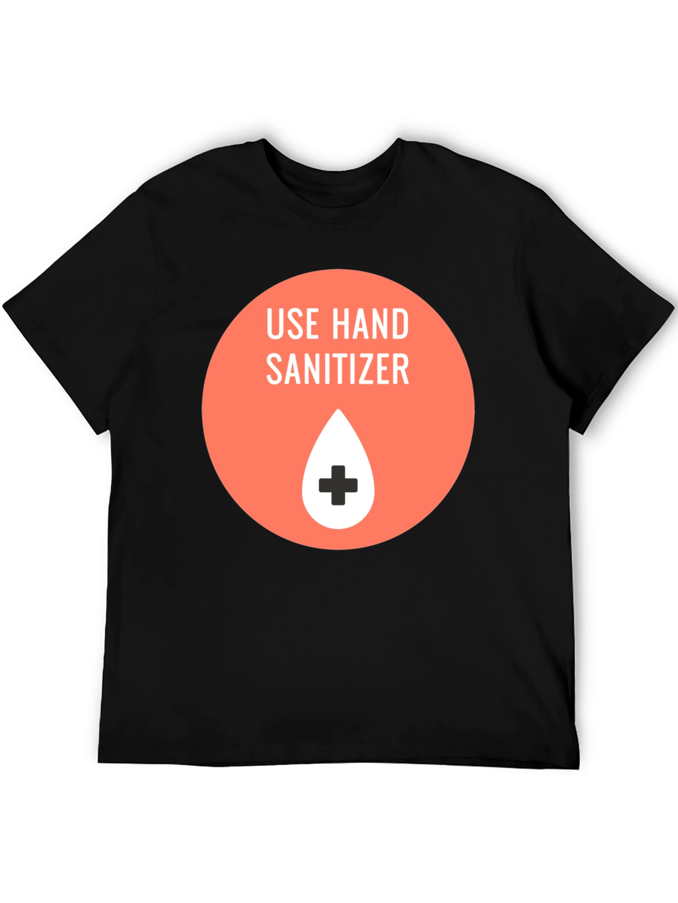 Use Hand Sanitizer Graphic T-Shirt - Black