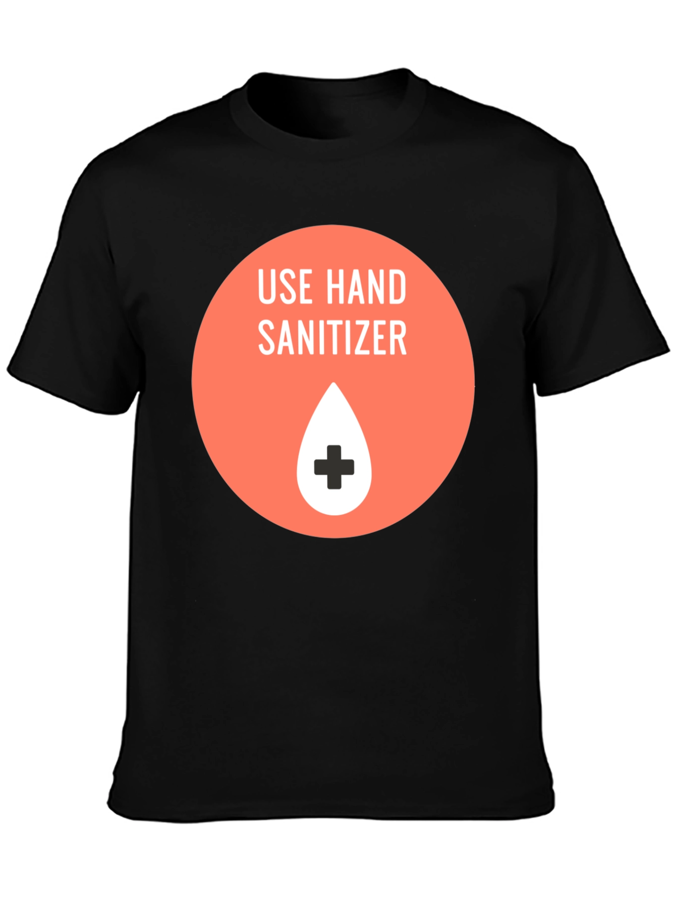 Use Hand Sanitizer Graphic T-Shirt - Black