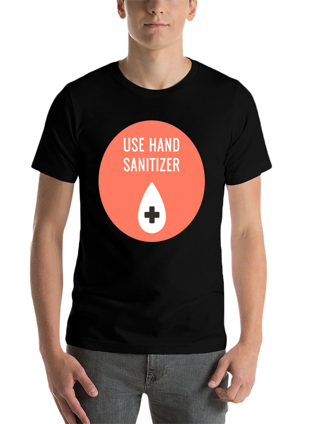 Use Hand Sanitizer Graphic T-Shirt - Black
