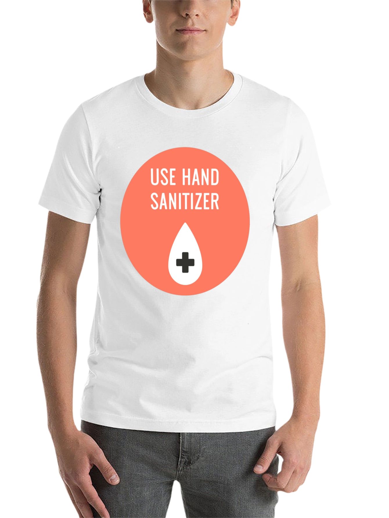 Use Hand Sanitizer Graphic T-Shirt - Black
