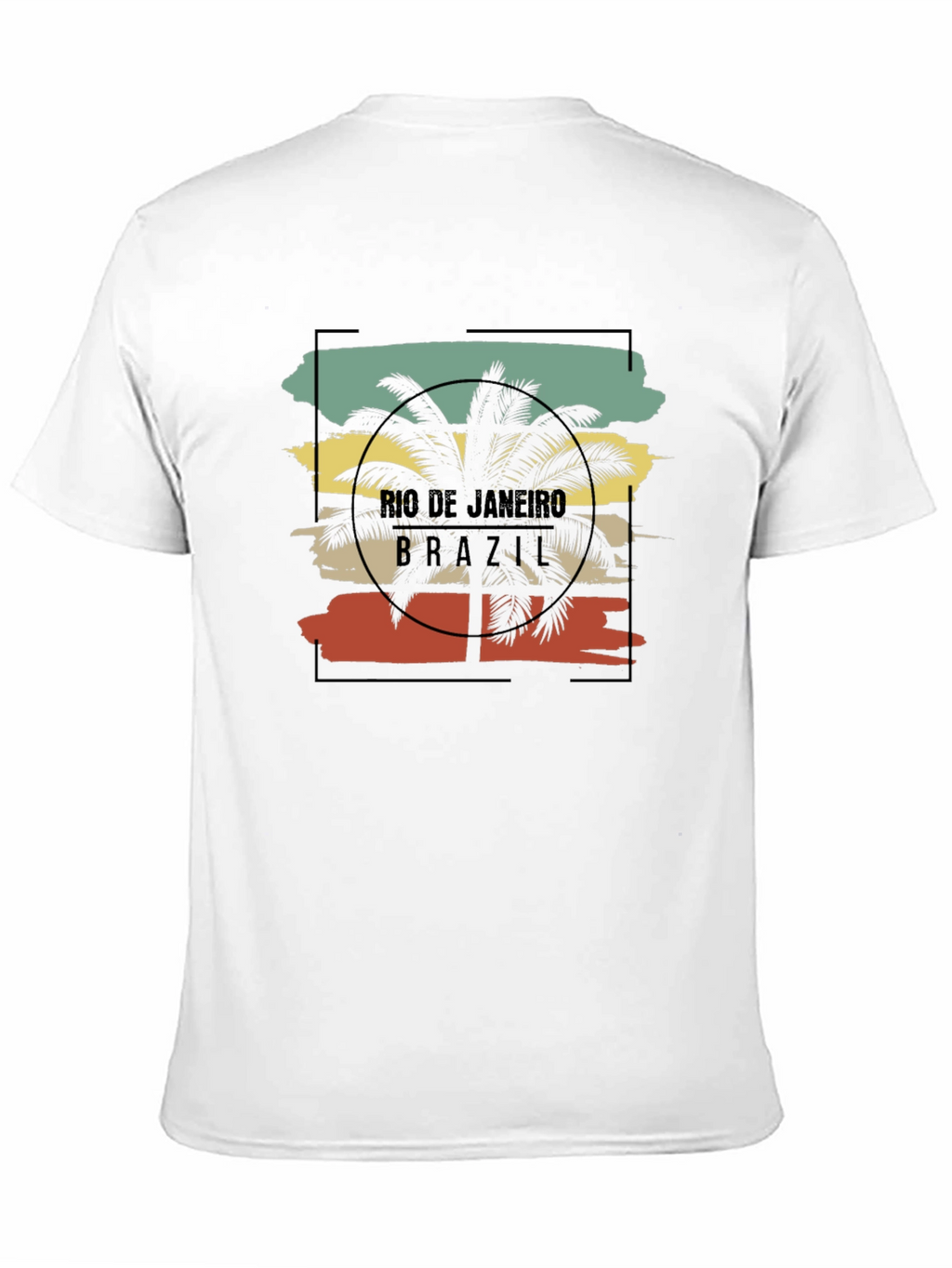 Rio de Janeiro Brazil Palm Tree Graphic T-Shirt