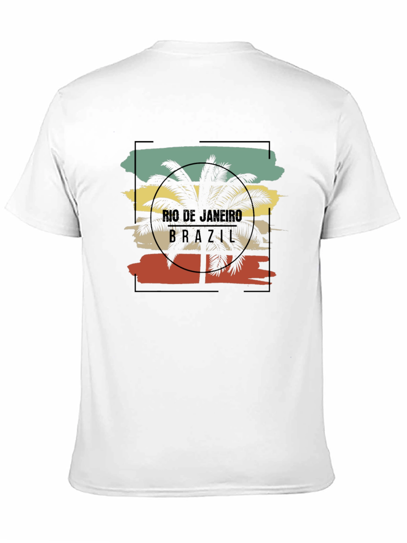 Rio de Janeiro Brazil Palm Tree Graphic T-Shirt
