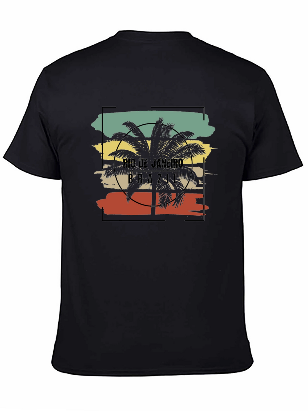 Rio de Janeiro Brazil Palm Tree Graphic T-Shirt