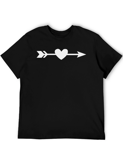 Heart Arrow Graphic Tee - Valentines Day T-Shirt