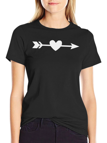 Heart Arrow Graphic Tee - Valentines Day T-Shirt