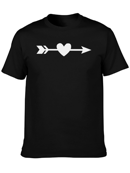 Heart Arrow Graphic Tee - Valentines Day T-Shirt
